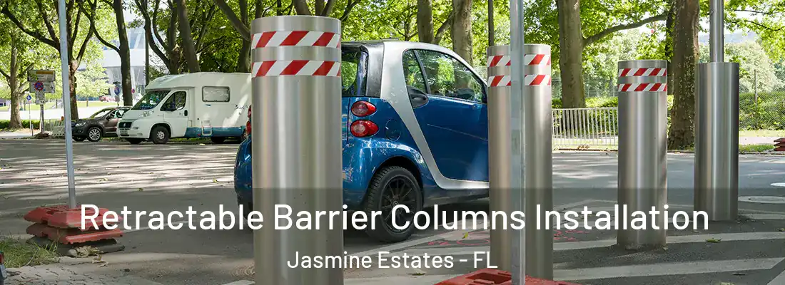  Retractable Barrier Columns Installation Jasmine Estates - FL